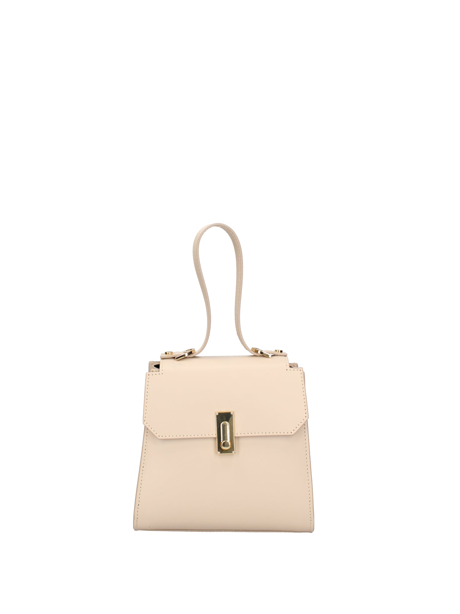 Borsa a mano da donna 100% pelle 07204-L116 BEIGE Viola Castellani