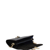 Borsa a tracolla da donna Vera pelle 00734-LU28 NERO Viola Castellani