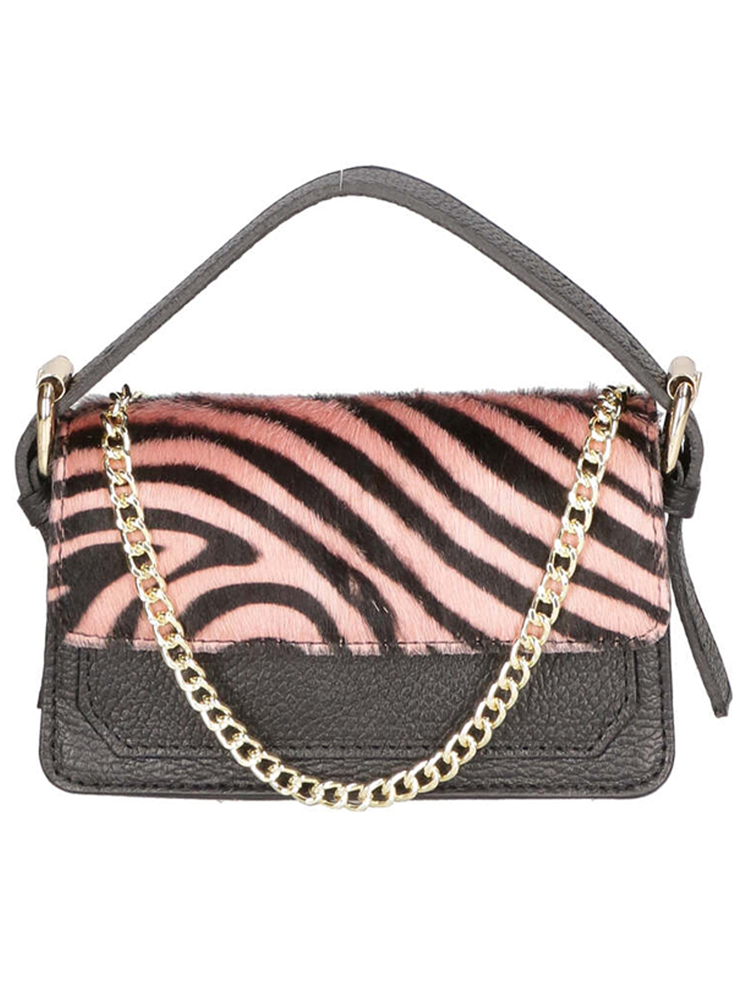 Aleide Borsa a mano da donna Vera pelle 04858-ZEBRA ROSA Gave Lux