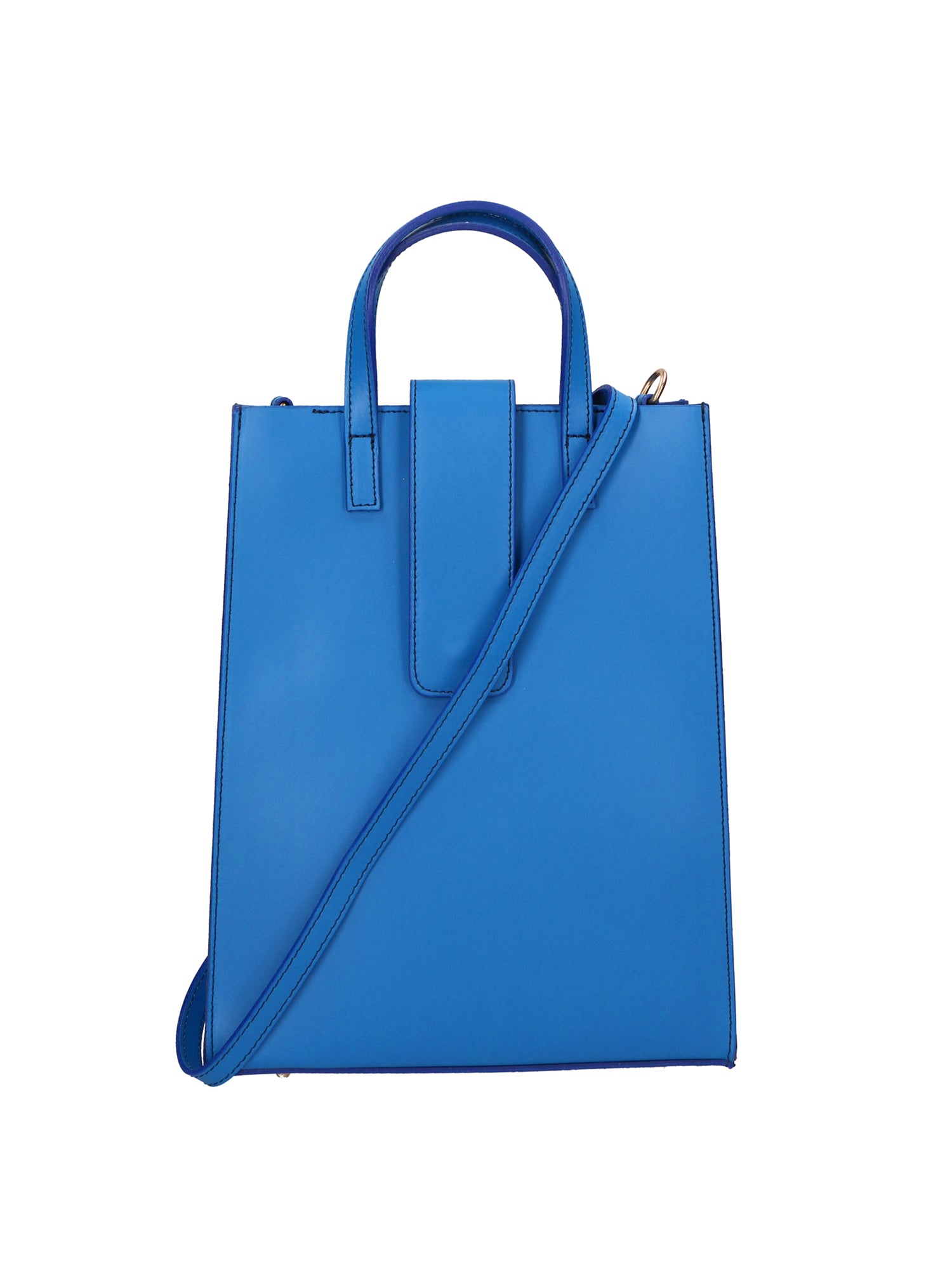 Giuseppina Borsa a mano da donna Vera pelle 05990-L222 BLU ASTER+18 BLU Gave Lux