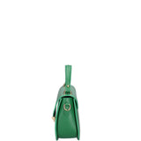 Borsa a mano da donna 100% vera pelle 07202-P 622 VERDE Roberta Rossi
