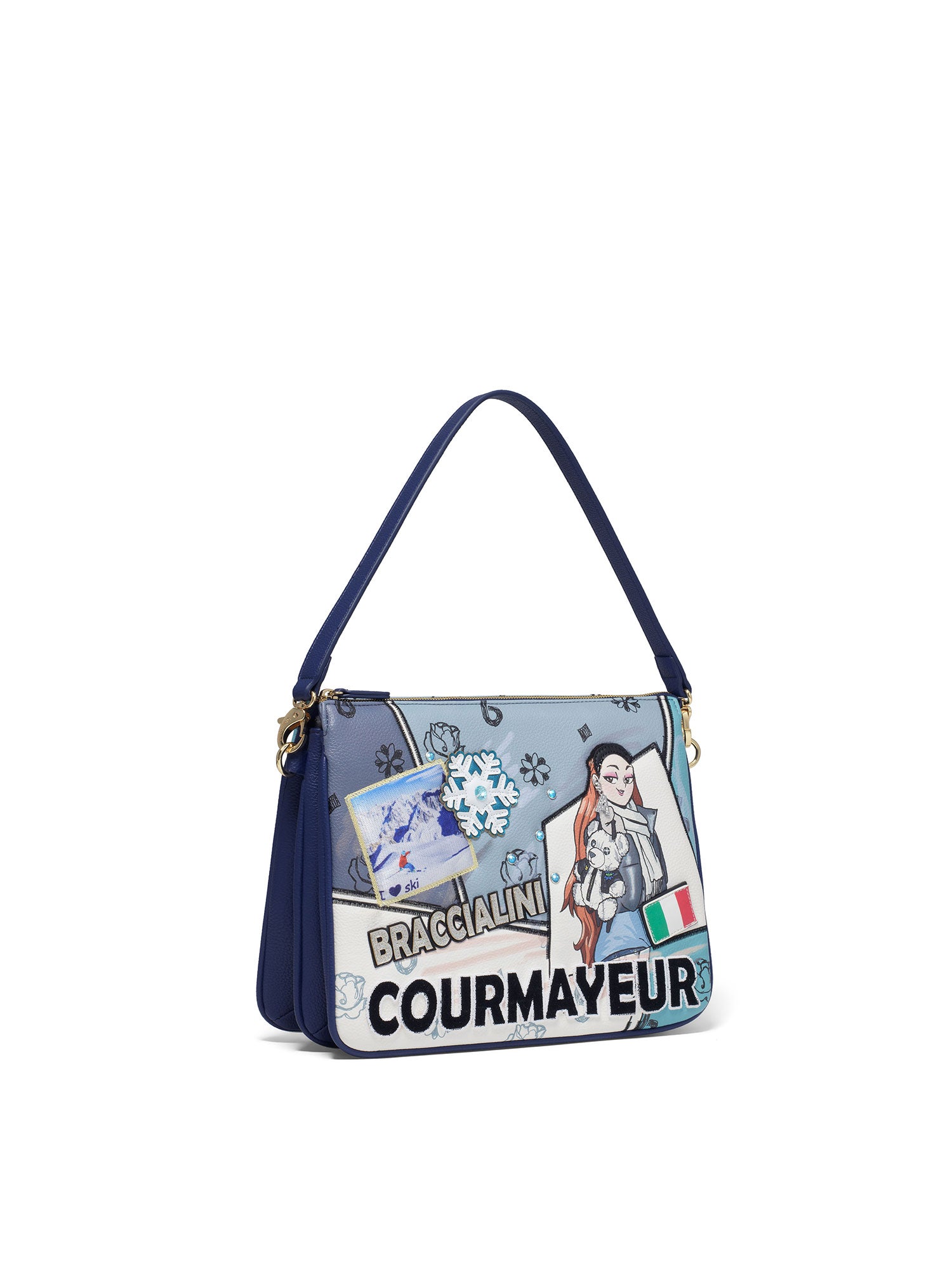 Bardonecchia Borsa a mano da donna Poliestere + Poliuretano B16803-UNICO Braccialini