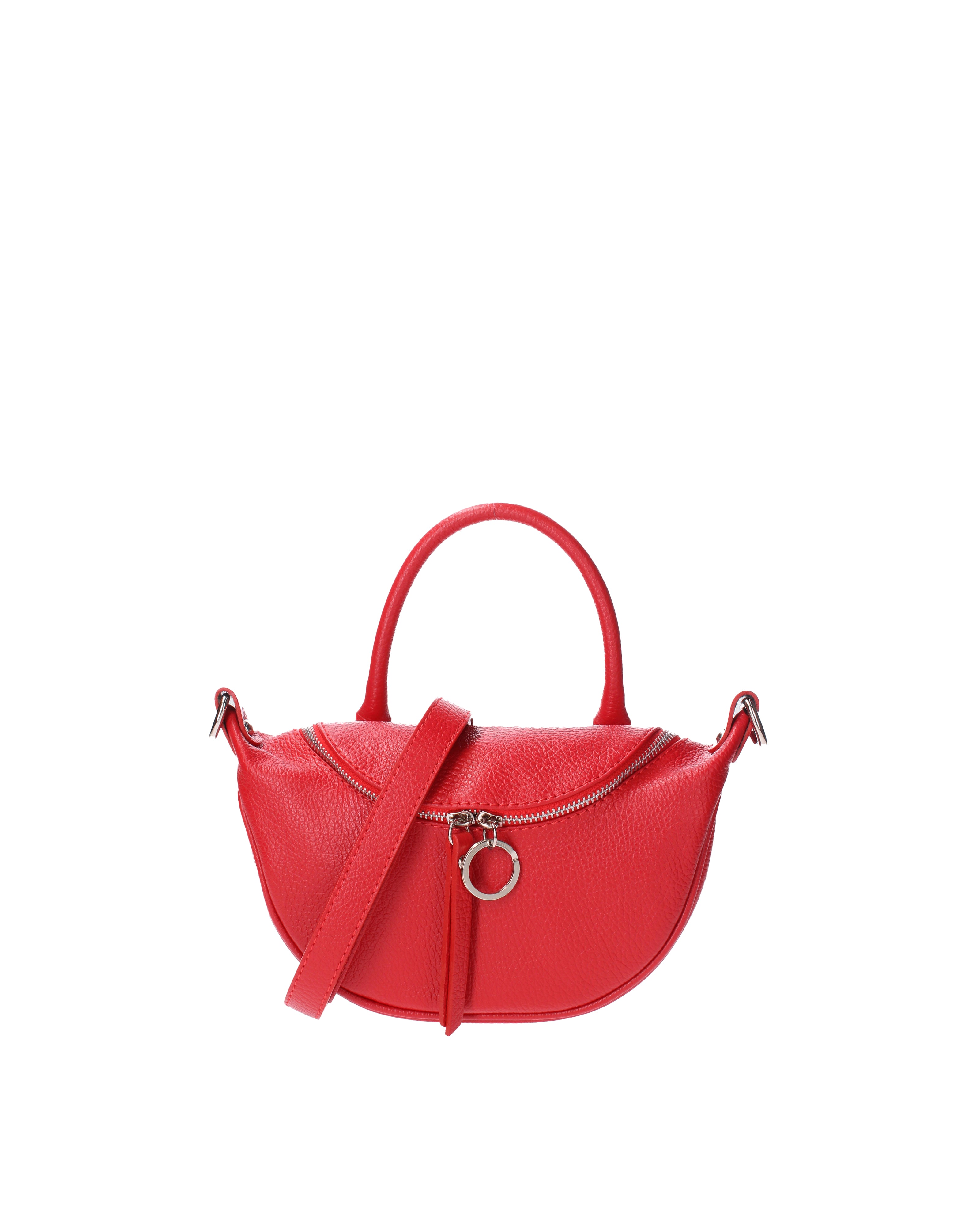 Mae Borsa a mano da donna Vera pelle 07142-D58 ROSSO FUOCO Viola Castellani