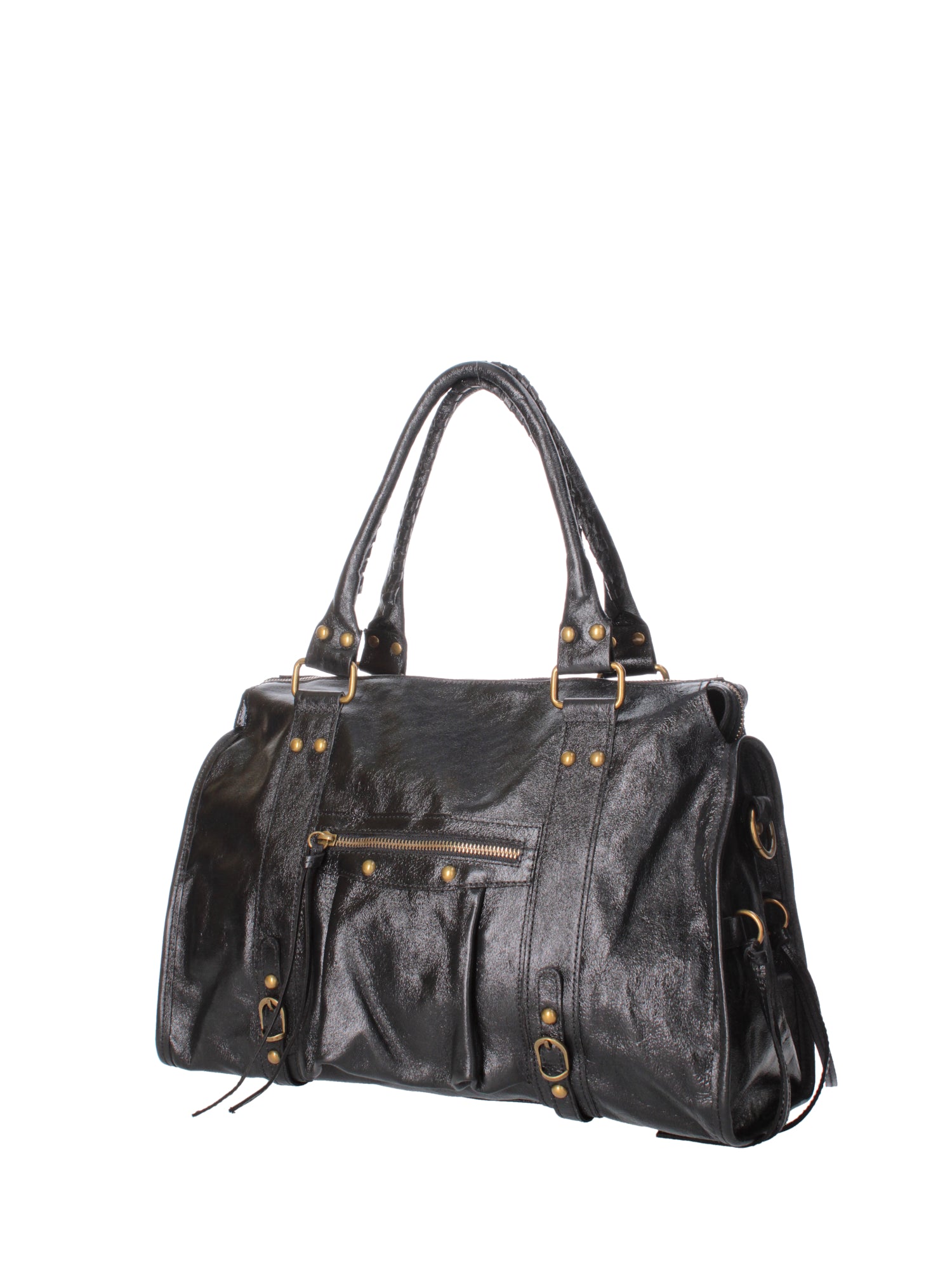 Novara Borsa a spalla da donna Vera pelle 06090 LM-L022 NERO Gave Lux