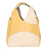Iside Borsa a mano da donna 100% pelle 05793-D537 CREMINO + D564 GOLDEN Gave Lux