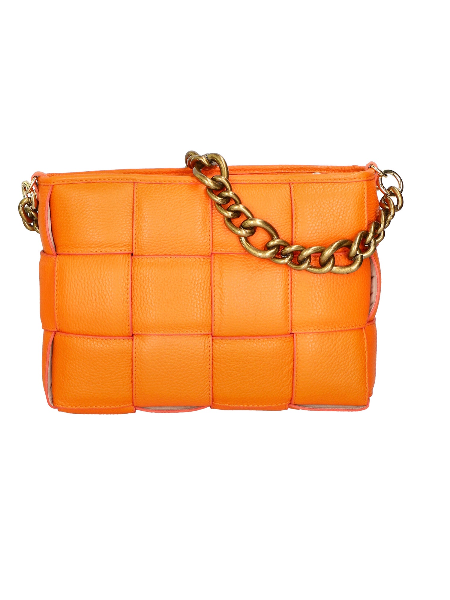 Agostina Borsa a mano da donna Vera pelle 04691-D29 ARANCIONE ORANGE Gave Lux