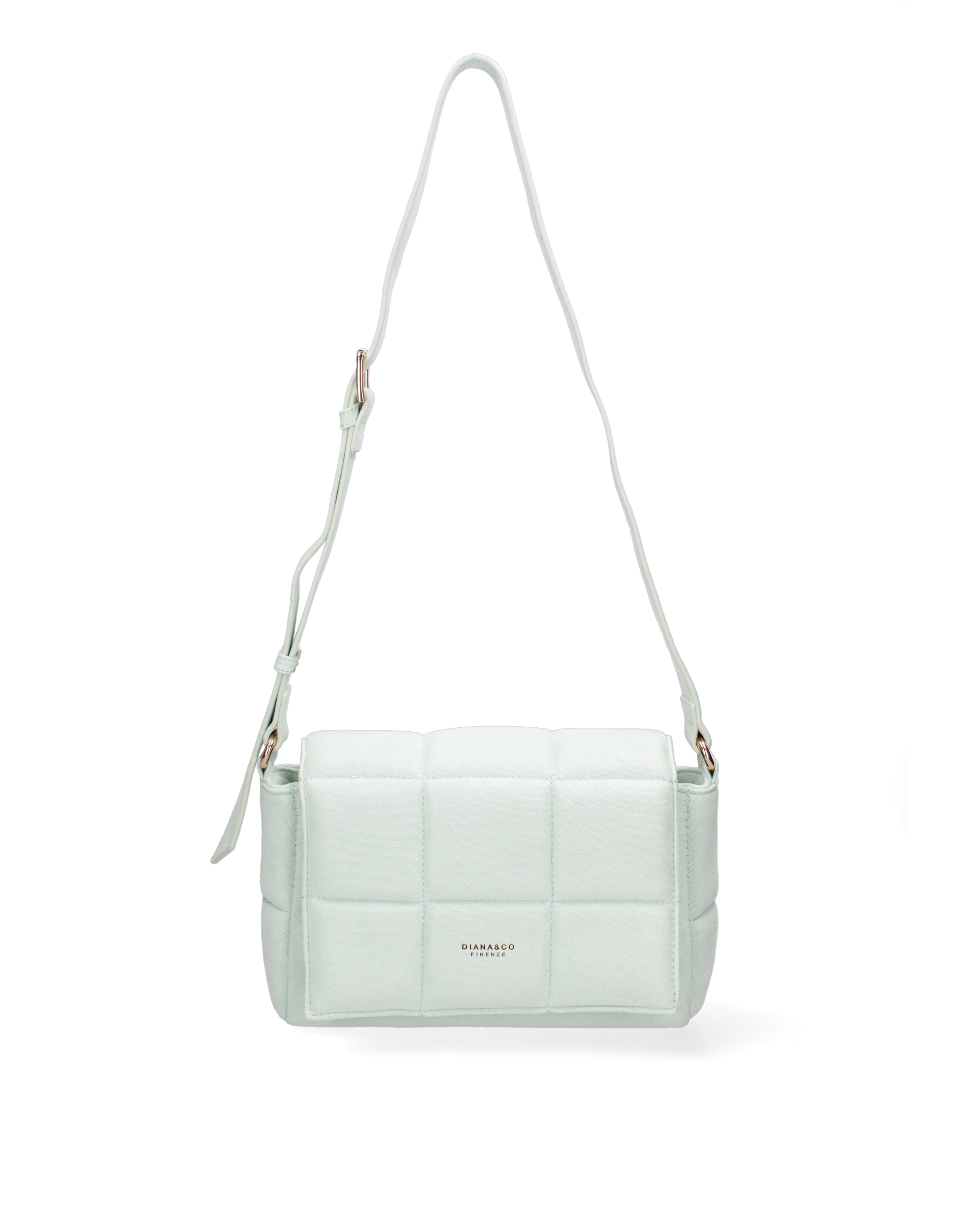 Borsa a spalla da donna Ecopelle DC3323-1-MINT Diana&co