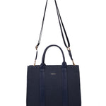 Borsa a mano da donna 100% pelle vegana PU 715-3PT-NAVYBLUE Diana&co