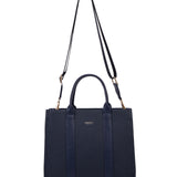 Borsa a mano da donna 100% pelle vegana PU 715-3PT-NAVYBLUE Diana&co