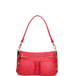 Borsa a spalla da donna Vera pelle 07147-D58 ROSSO FUOCO Roberta Rossi