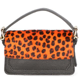 Aleide Borsa a mano da donna Vera pelle 04858-LEO P ARANCIONE Gave Lux