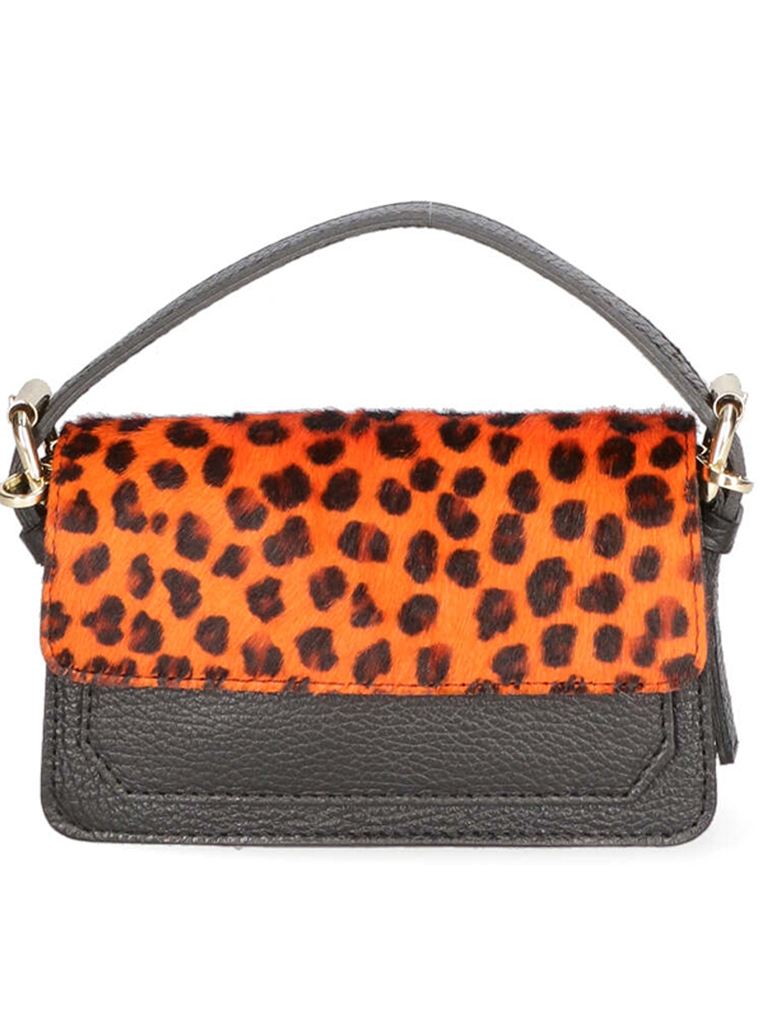 Aleide Borsa a mano da donna Vera pelle 04858-LEO P ARANCIONE Gave Lux