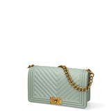 Borsa a mano da donna 100% Pvc FLAT-M 24-OLIVE - LIGHT OTTONE Marc Ellis