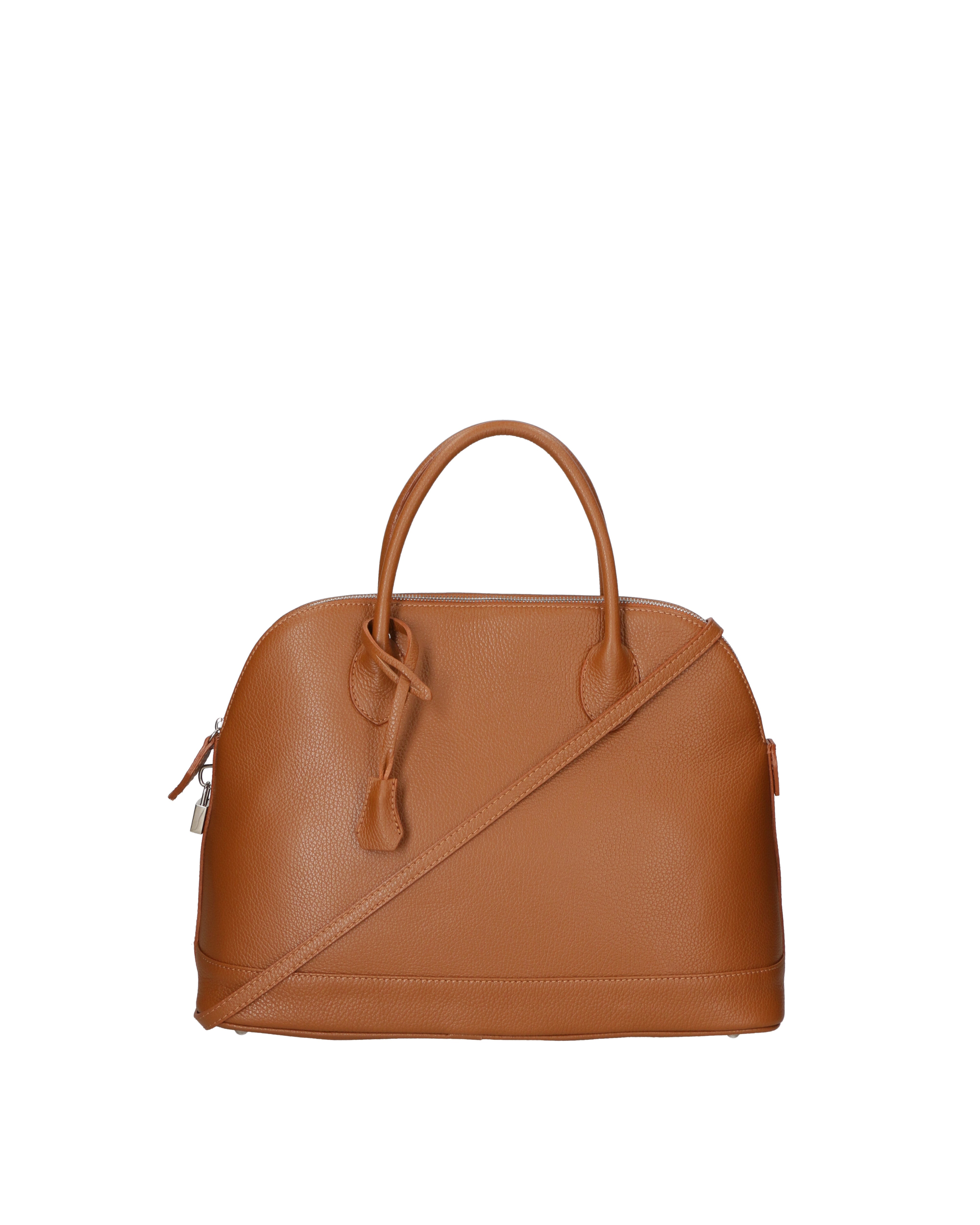 Silvana Chic Borsa a mano da donna 100% pelle 80028 5197-D17 CUOIO SCURO Gave Lux