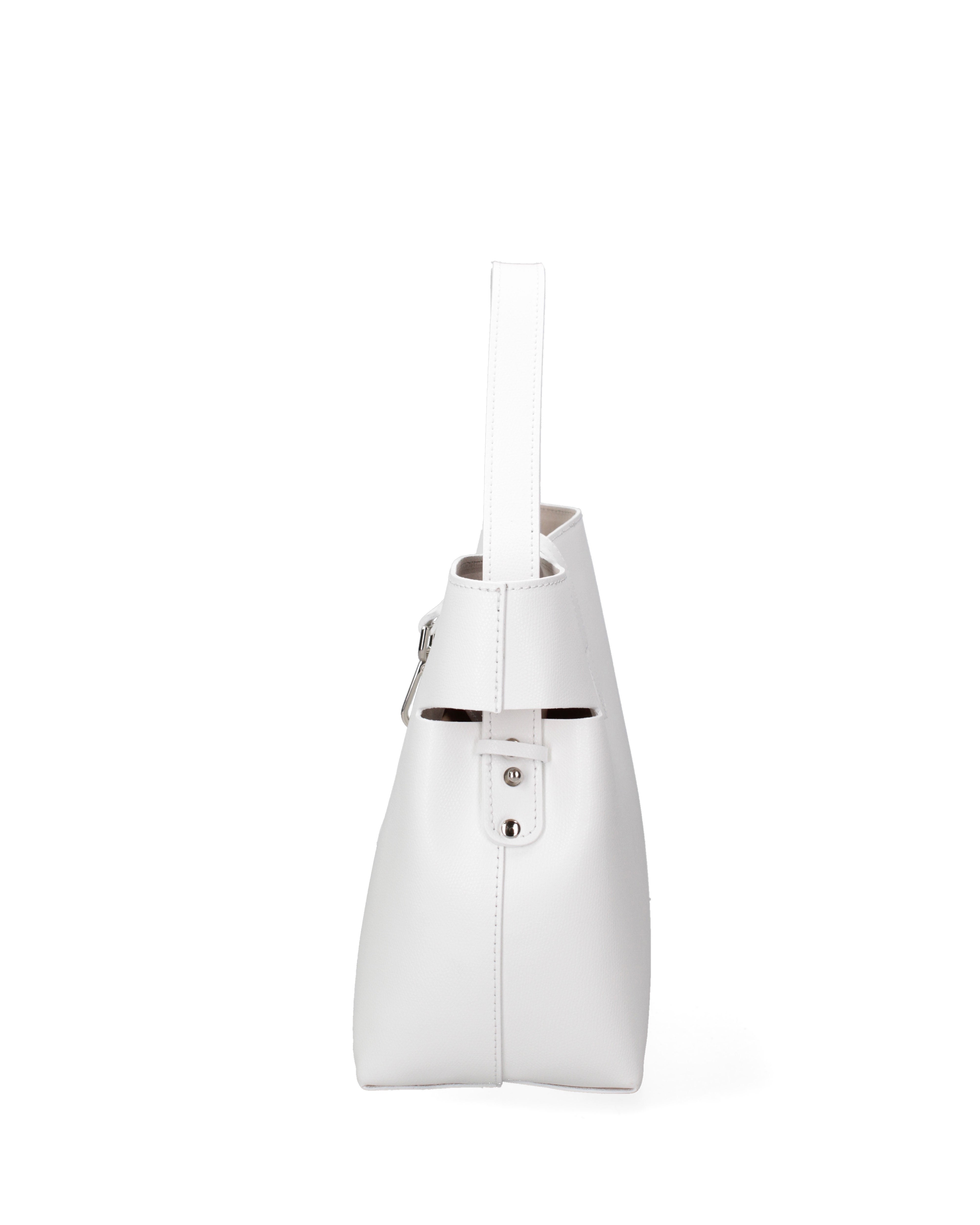 Liviana Borsa a mano da donna Vera pelle 07379-PL01 BIANCO Gave Lux