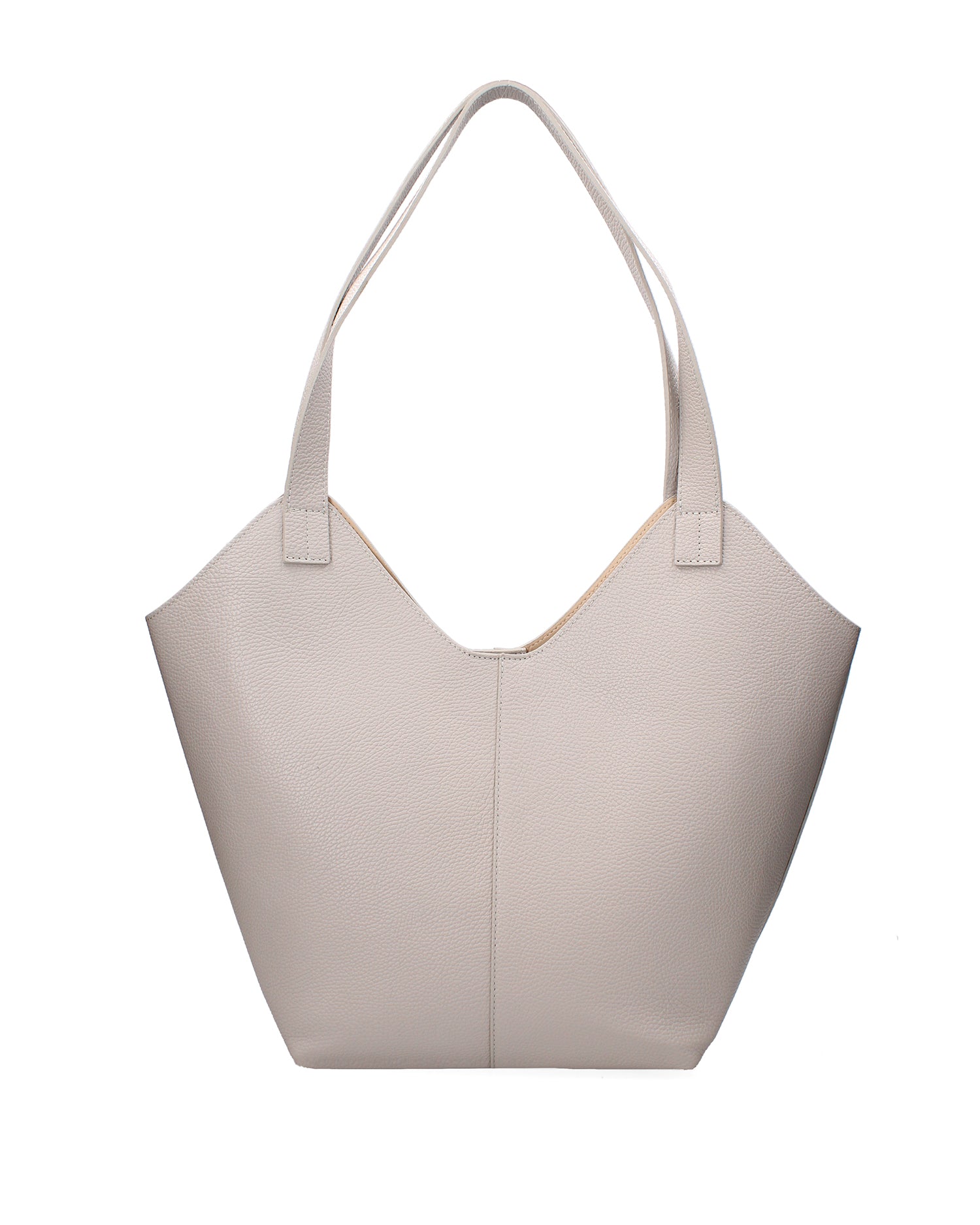 Borsa a mano da donna Vera pelle 07231-D86 GRIGIO PERLA Roberta Rossi