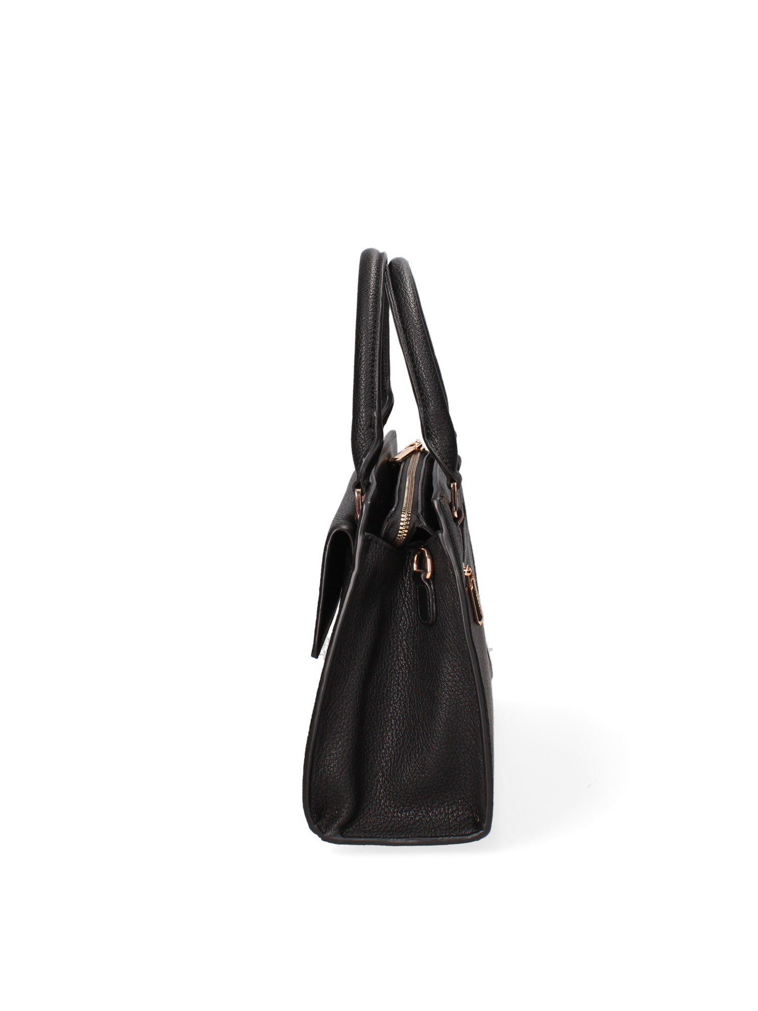 Borsa a mano da donna Ecopelle e Zip 614-2-BLACK Diana&co