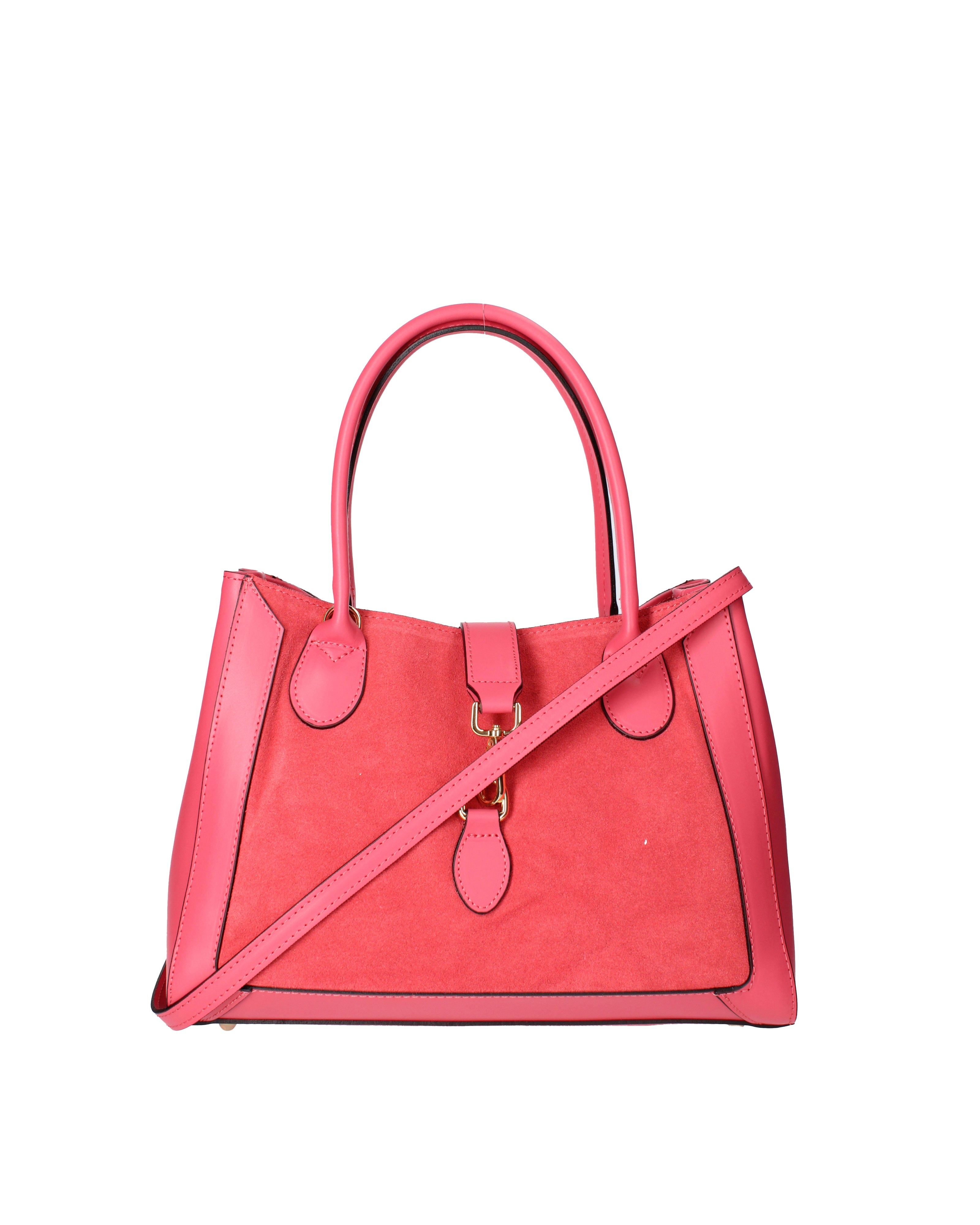 Jordana Borsa a mano da donna Vera pelle e suede 07150-L317 FUXIA Viola Castellani
