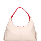 Borsa a spalla da donna Vera pelle 07233-D58 ROSSO+D37 LATTE Roberta Rossi