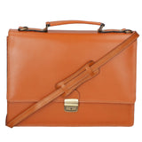 Ivo 7003-CUOIO Borsa da lavoro unisex in vera pelle Gave Lux