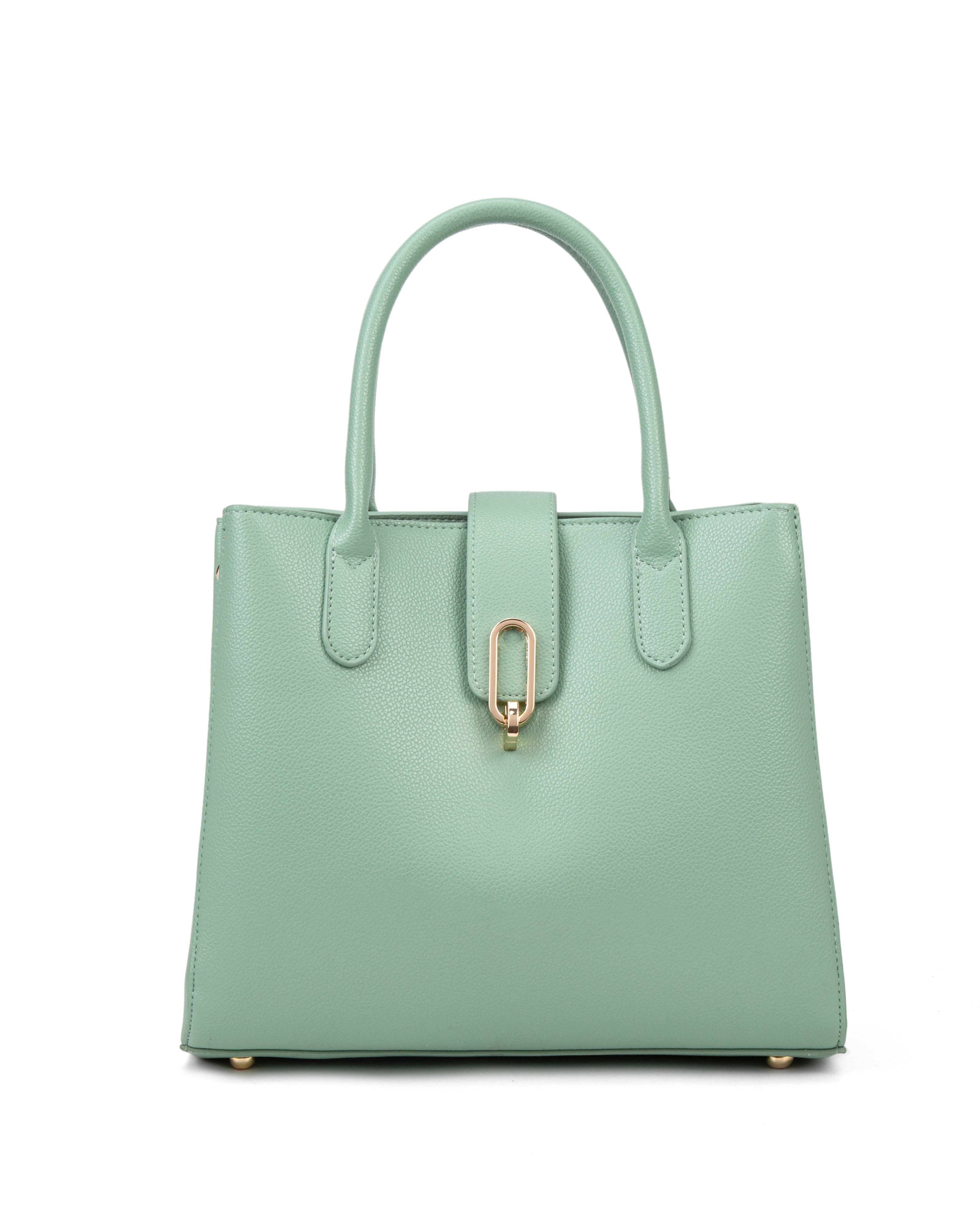 Borsa a mano da donna 100% pelle vegana PU 712-2PT-JADEGREEN Diana&co