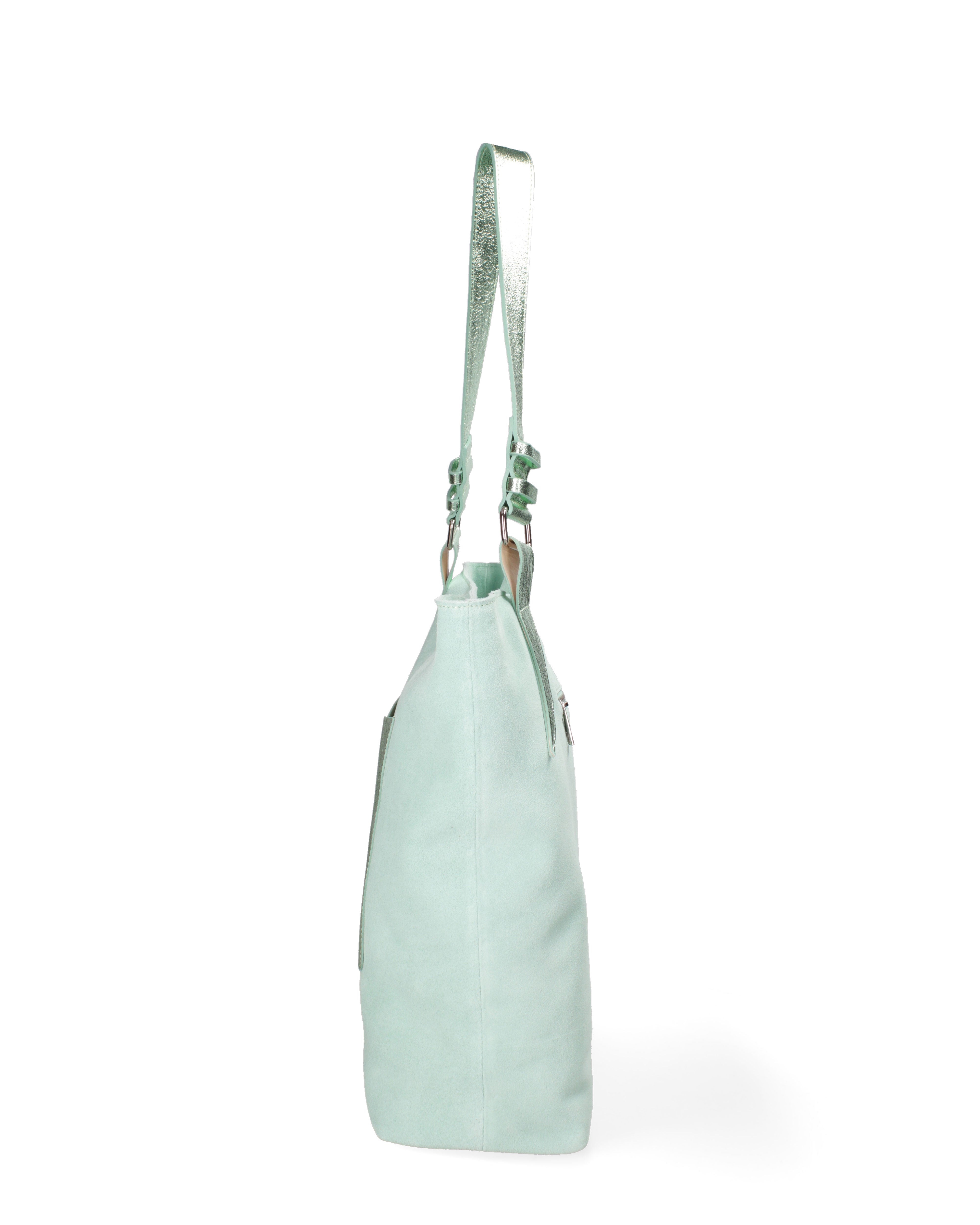 Borsa a spalla da donna Vera pelle 07312-D42 CIELO+L034 Roberta Rossi