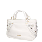 Iolara Lux Borsa a spalla da donna Vera pelle B17240-BIANCO Braccialini