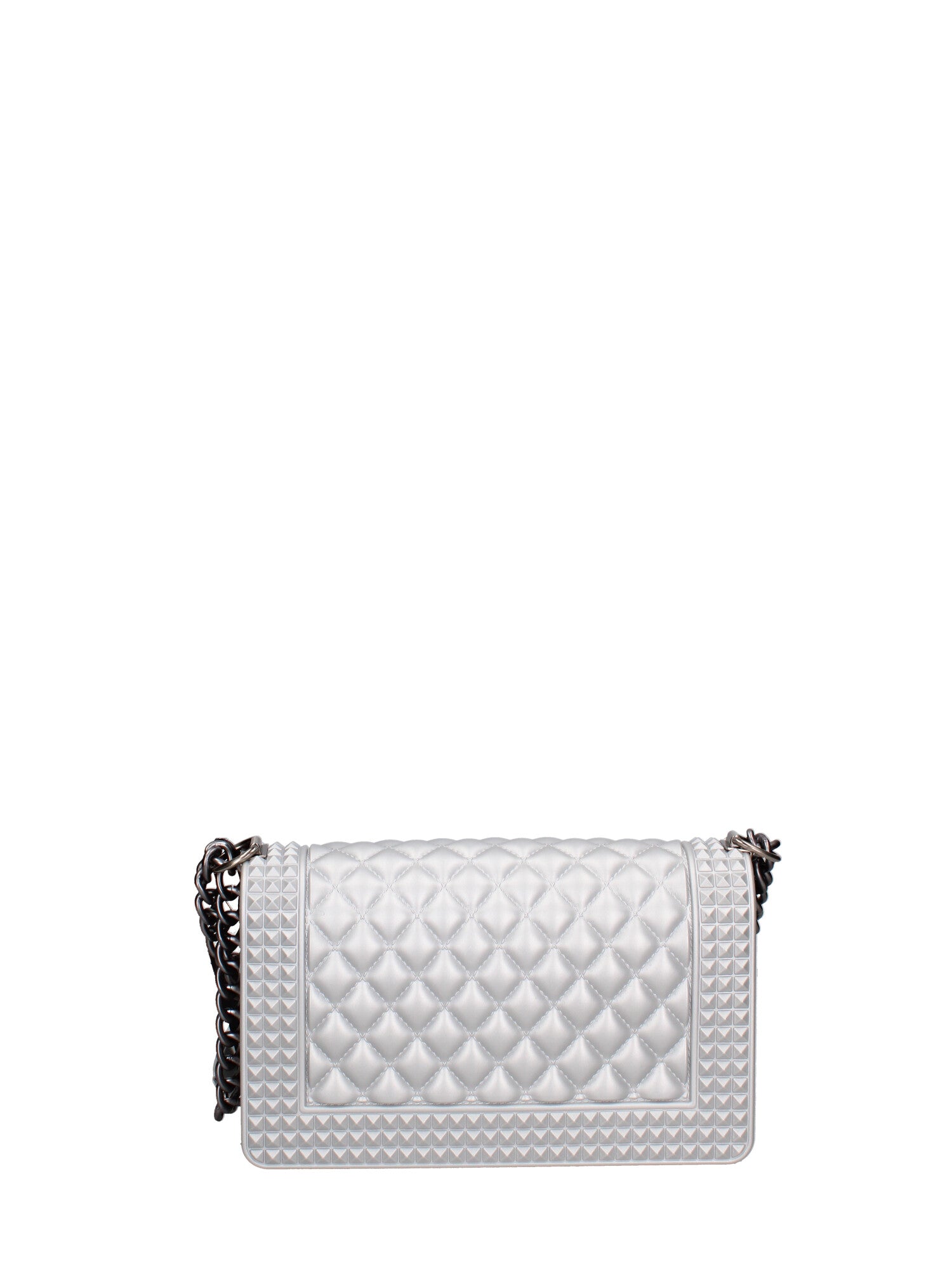 Borsa a mano donna 100% gomma FLAT PENKA M-GLACIER GRAY-SATIN CDF Marc Ellis