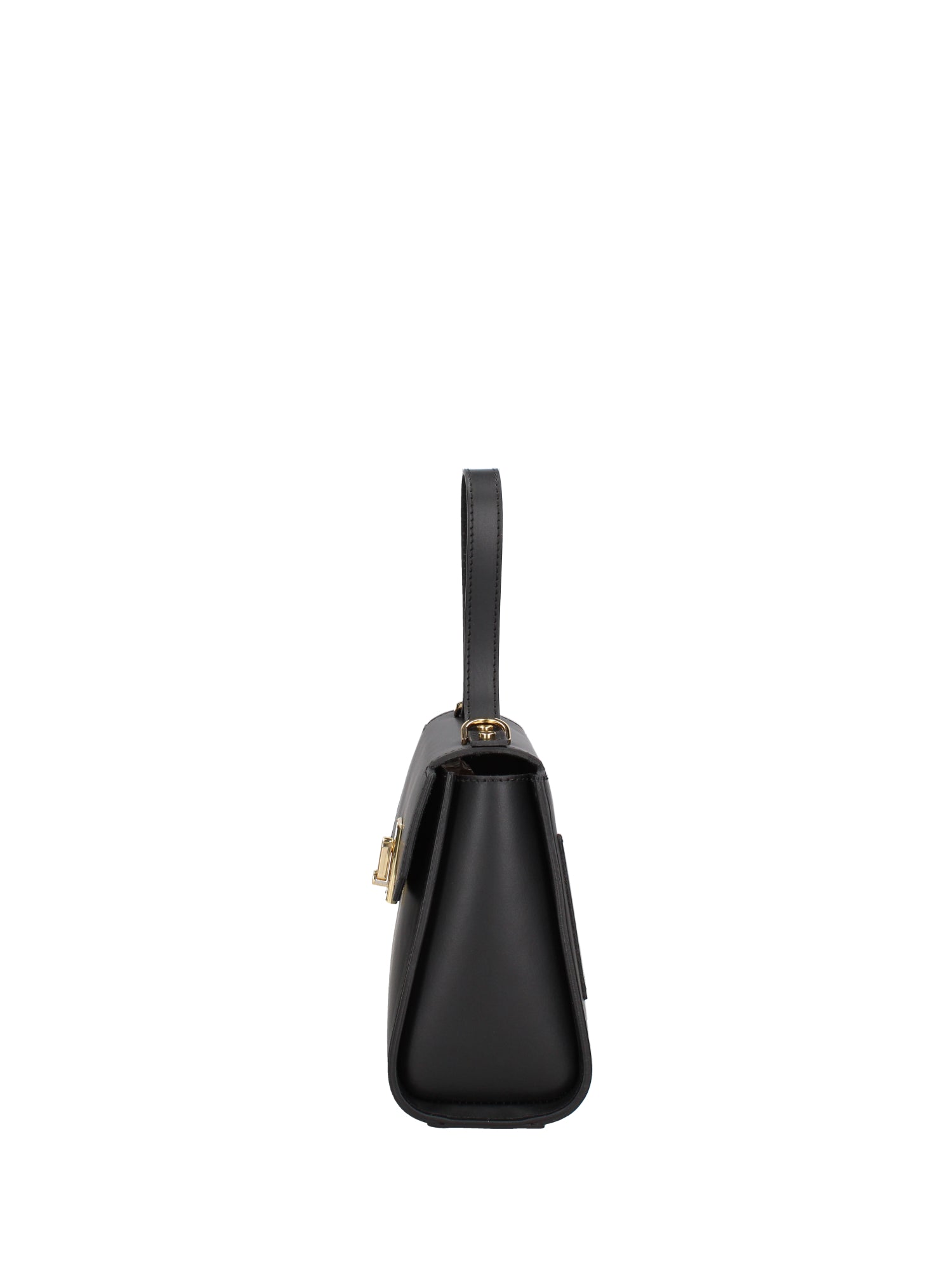 Borsa a mano da donna 100% pelle 07204-NERO Viola Castellani