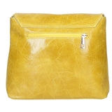 Carol Borsa a tracolla da donna Vera pelle 10035-GIALLO Gave Lux