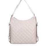 Borsa a spalla convertibile in zaino Vera pelle 07144-S86 GRIGIO Roberta Rossi
