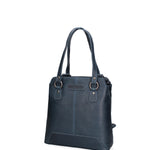 Borsa a spalla uomo in vera pelle Convertibile HILB-4065-BLU Hill Burry