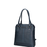 Borsa a spalla uomo in vera pelle Convertibile HILB-4065-BLU Hill Burry