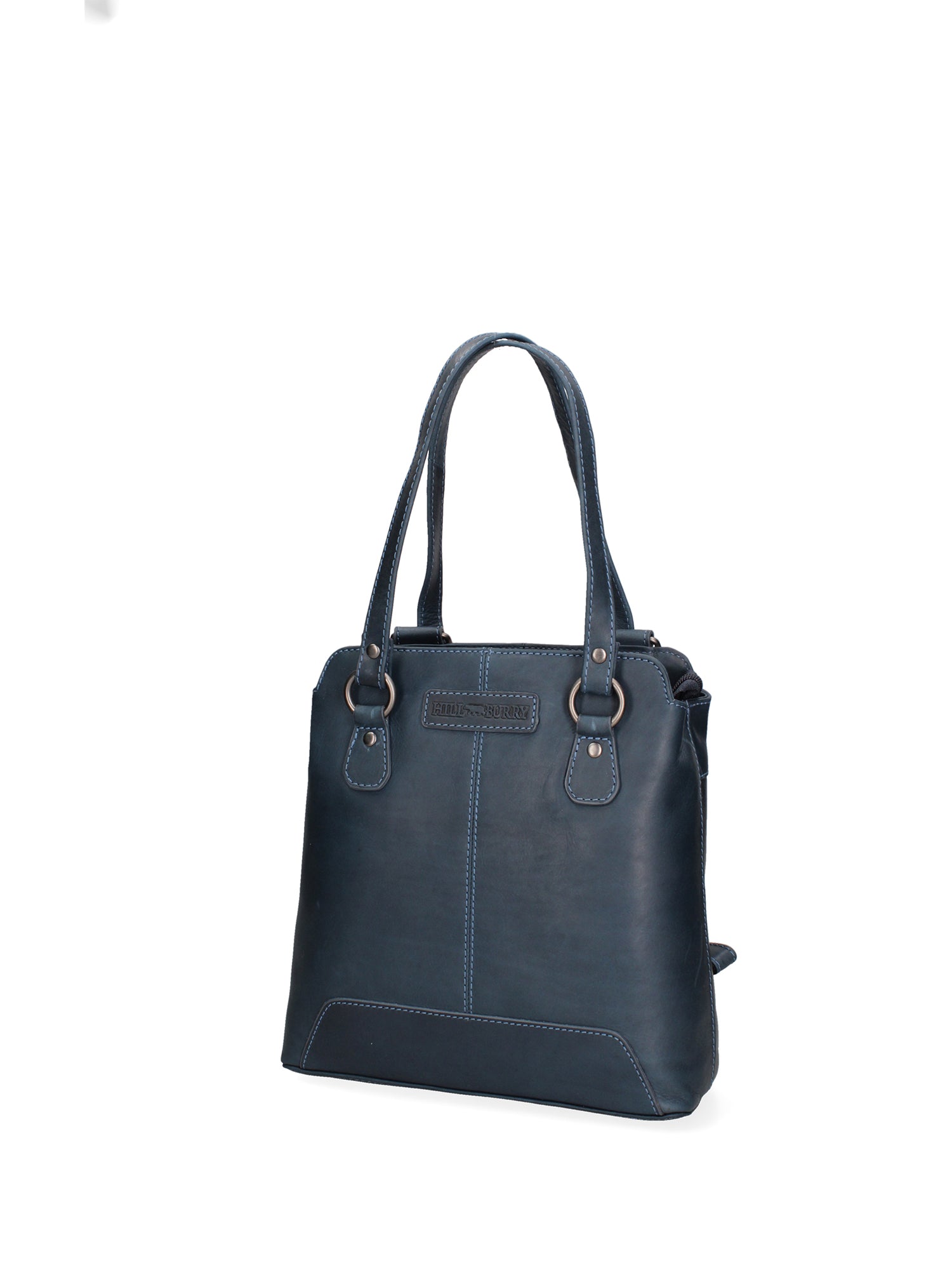 Borsa a spalla uomo in vera pelle Convertibile HILB-4065-BLU Hill Burry