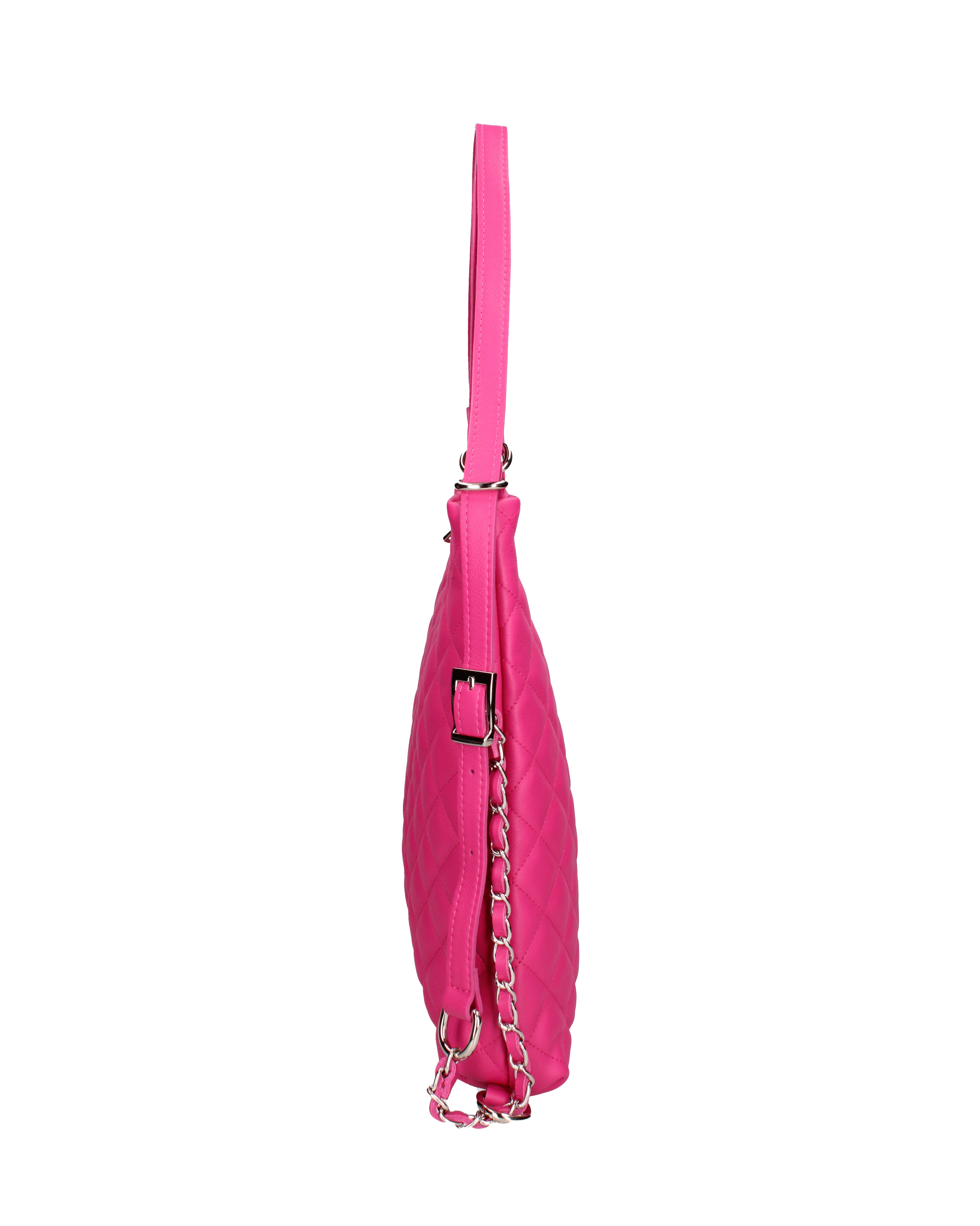 Borsa a spalla convertibile in zaino Vera pelle 07144-S02 FUXIA Roberta Rossi