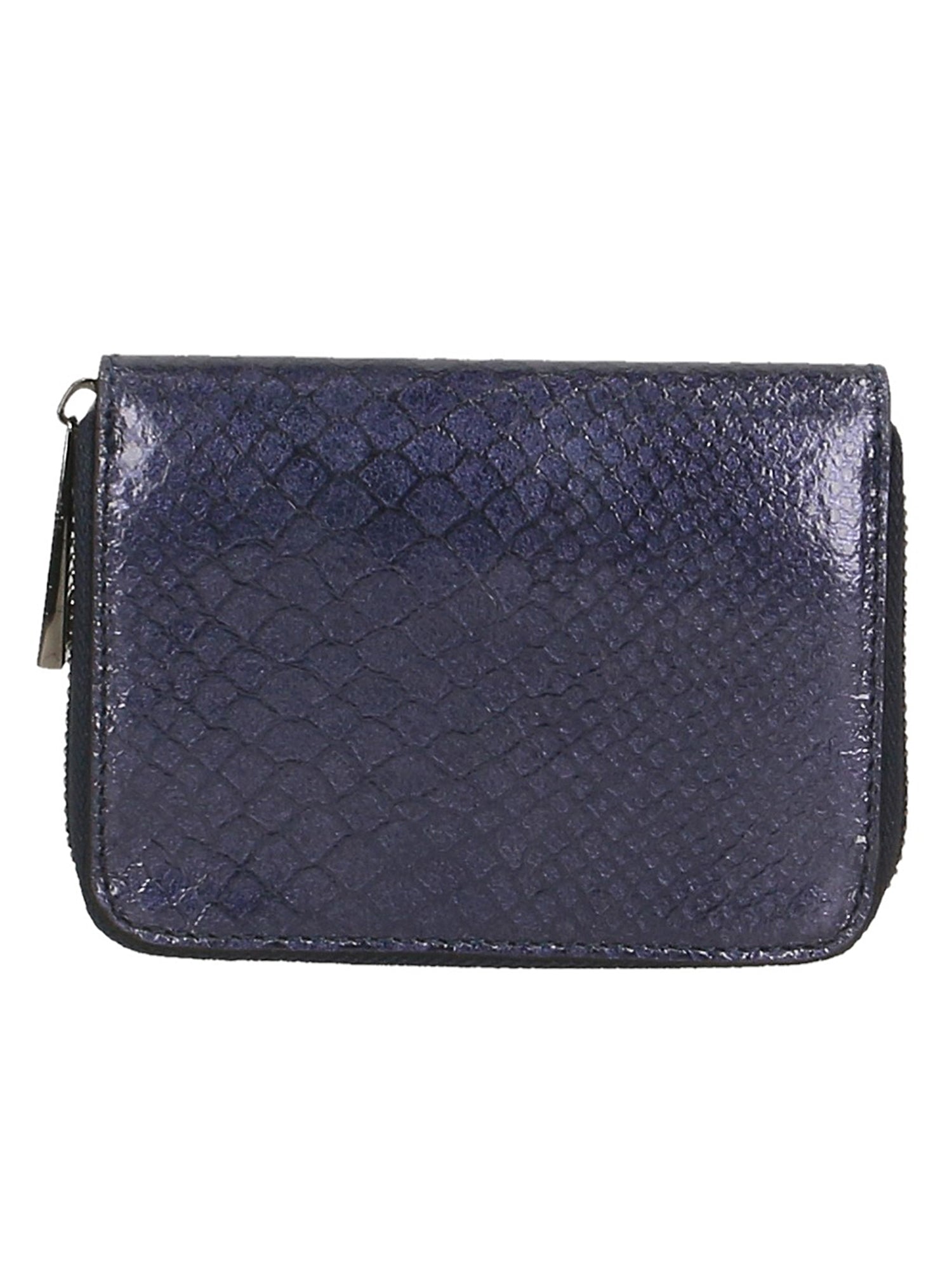 Nohemi Portafoglio donna vera pelle Zip 524072-BLU DARK BLUE Gave Lux