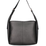 Borsa a spalla da donna Misto pelle e tessuto 07157-D28 NERO Roberta Rossi