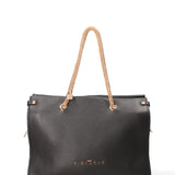 Borsa a spalla da donna Vera pelle JR-W-100-BLACK-GOLD John Richmond