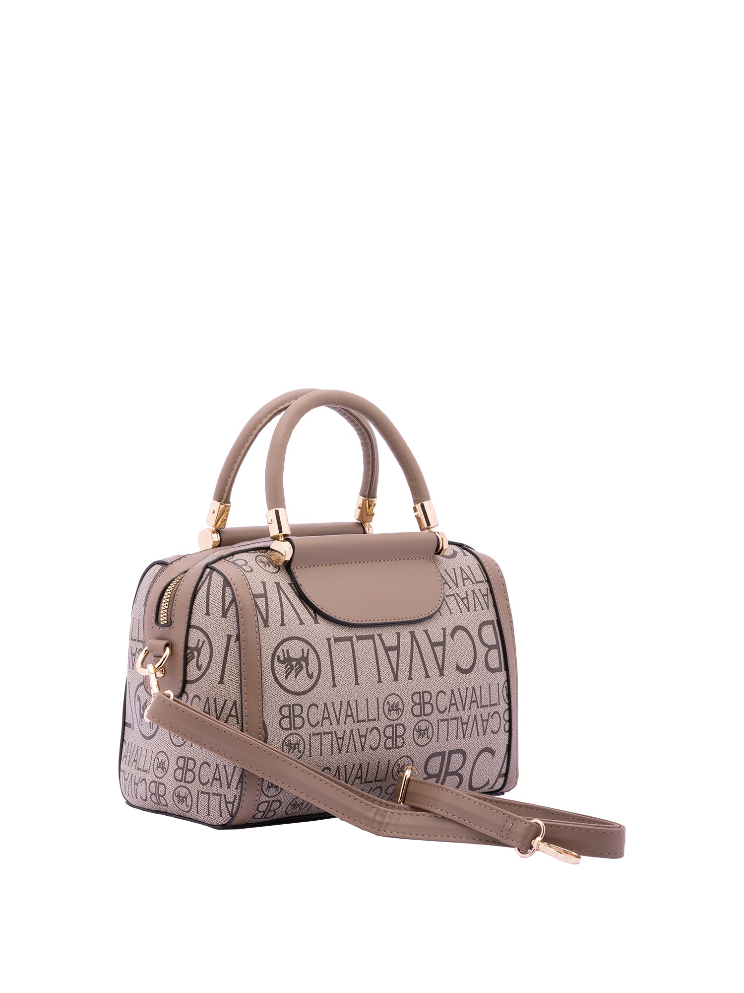 Borsa a bauletto da donna Ecopelle BC1371-KHAKI B Cavalli