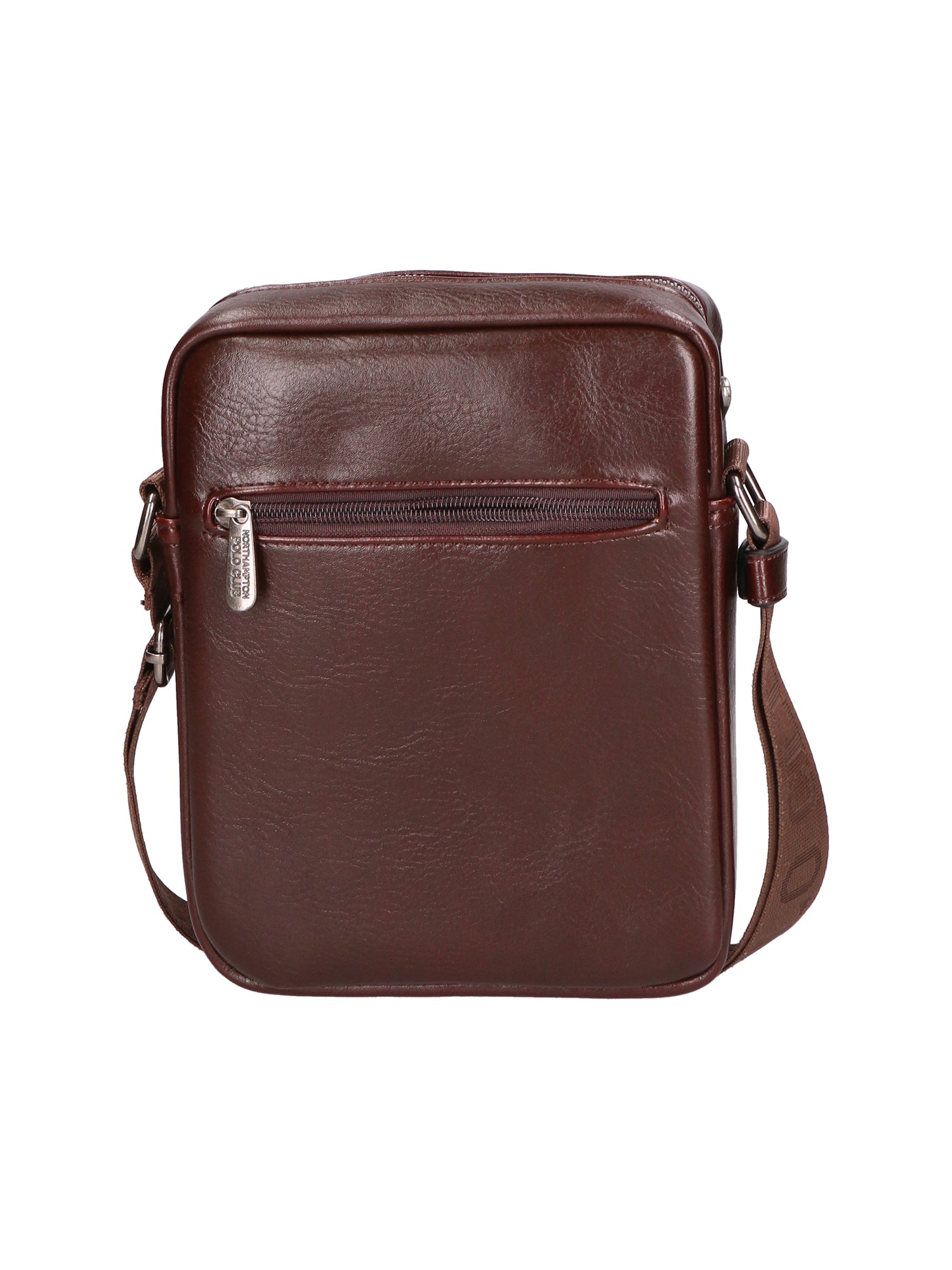 Borsa a tracolla uomo in pelle PU Casual PCL3078-COFFEE Northampton Polo Club