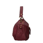 Novella Borsa a spalla da donna Vera pelle 7800-BORDO Gave Lux