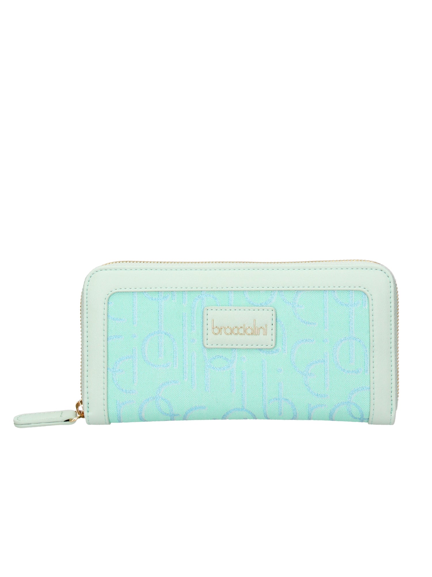 Eco-pelle B16410 126-CELESTE Portafoglio donna Azelia Lux Braccialini