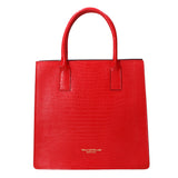 Giulia Borsa a mano da donna Vera pelle effetto cocco 468W-LU58 ROSSO Viola Castellani