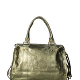 Novara Borsa a spalla da donna Vera pelle 06090 LM-L007 VERDE Gave Lux