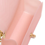 Borsa a mano da donna 100% Pvc FLAT XS MANHATTAN-MAUVE + OFF GOLD Marc Ellis