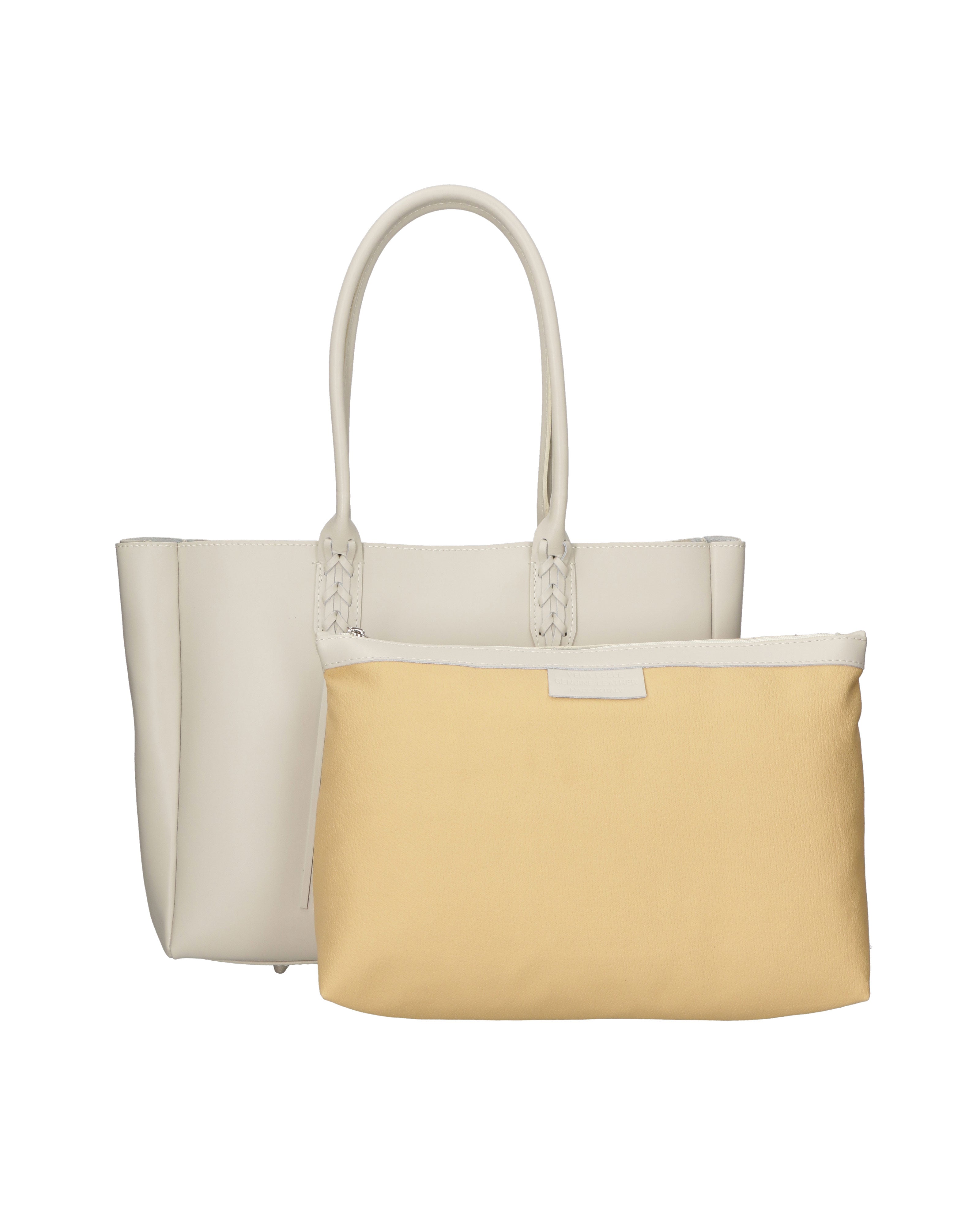 Evanthe Borsa a mano da donna 100% pelle 80023-BEIGE Gave Lux