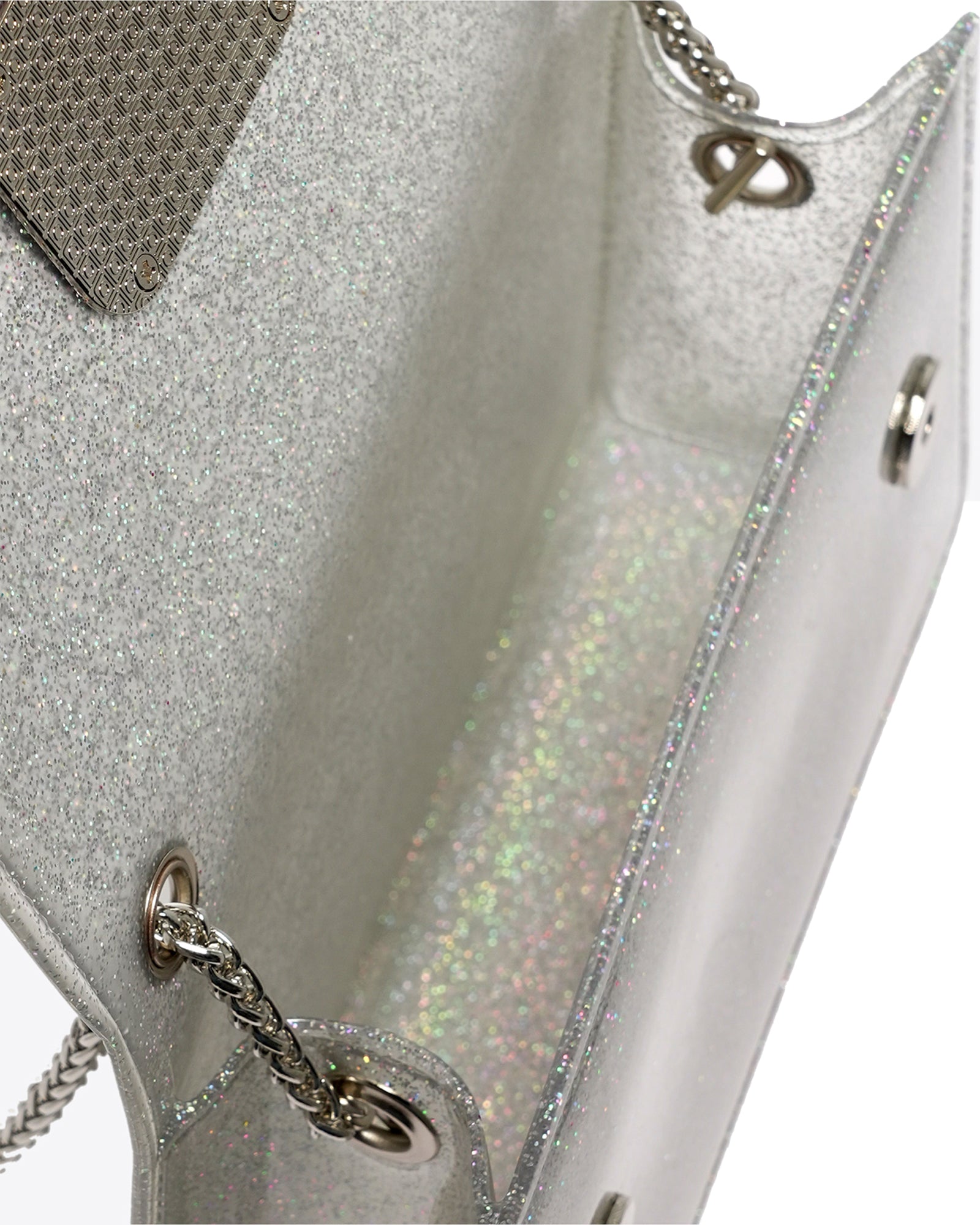 Borsa a mano da donna 100% Pvc FLAT SUPERMEE M-BLACK + LIGHT GOLD Marc Ellis