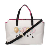 100% poliuretano B16442-BIANCO Borsa a mano da donna Modello Allegria Braccialini