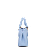 Borsa a mano da donna 100% pelle vegana PU 720-1PT-SKY BLUE Diana&co