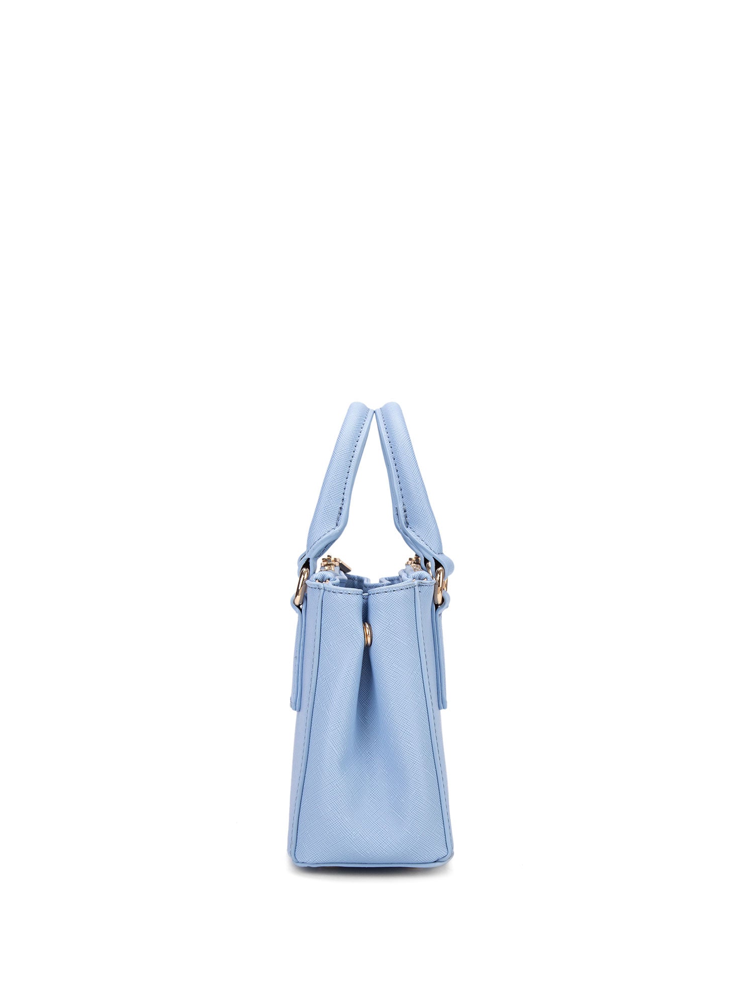 Borsa a mano da donna 100% pelle vegana PU 720-1PT-SKY BLUE Diana&co